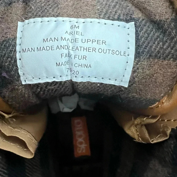 NWOT The Original Duck Boot by Sporto Ariel Lace Up Duck Rain Boots, Tan/Brown 6 - Picture 9 of 14